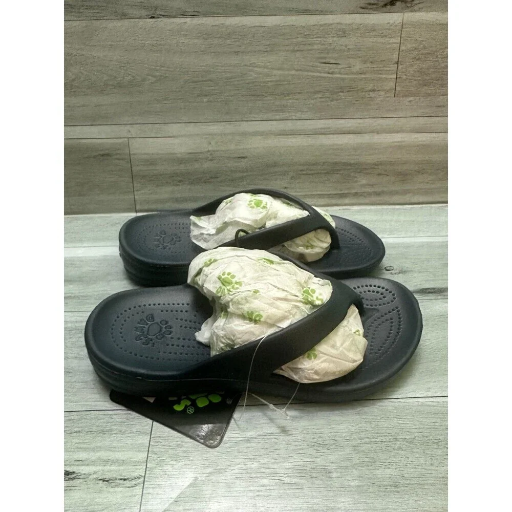 DAWGS Navy Blue Waterproof Flip Flop Sandals Size 1